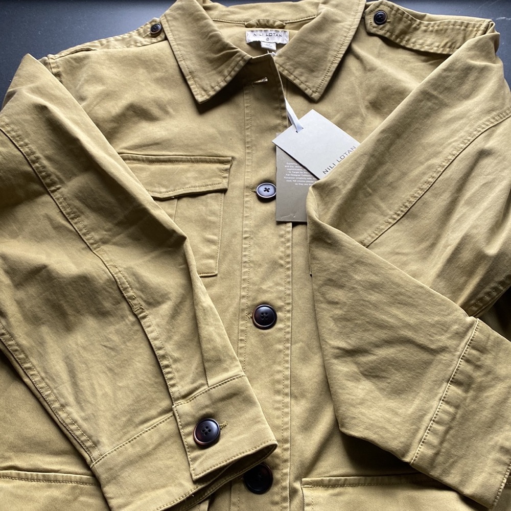 Nili Lotan X Target Khaki Button-Front Jacket - image 2